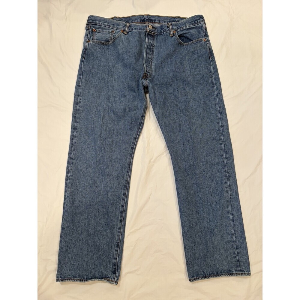 Levi's 501 Jeans Men's 40x30 Blue Med Wash Regular Fit Straight 100% Cotton